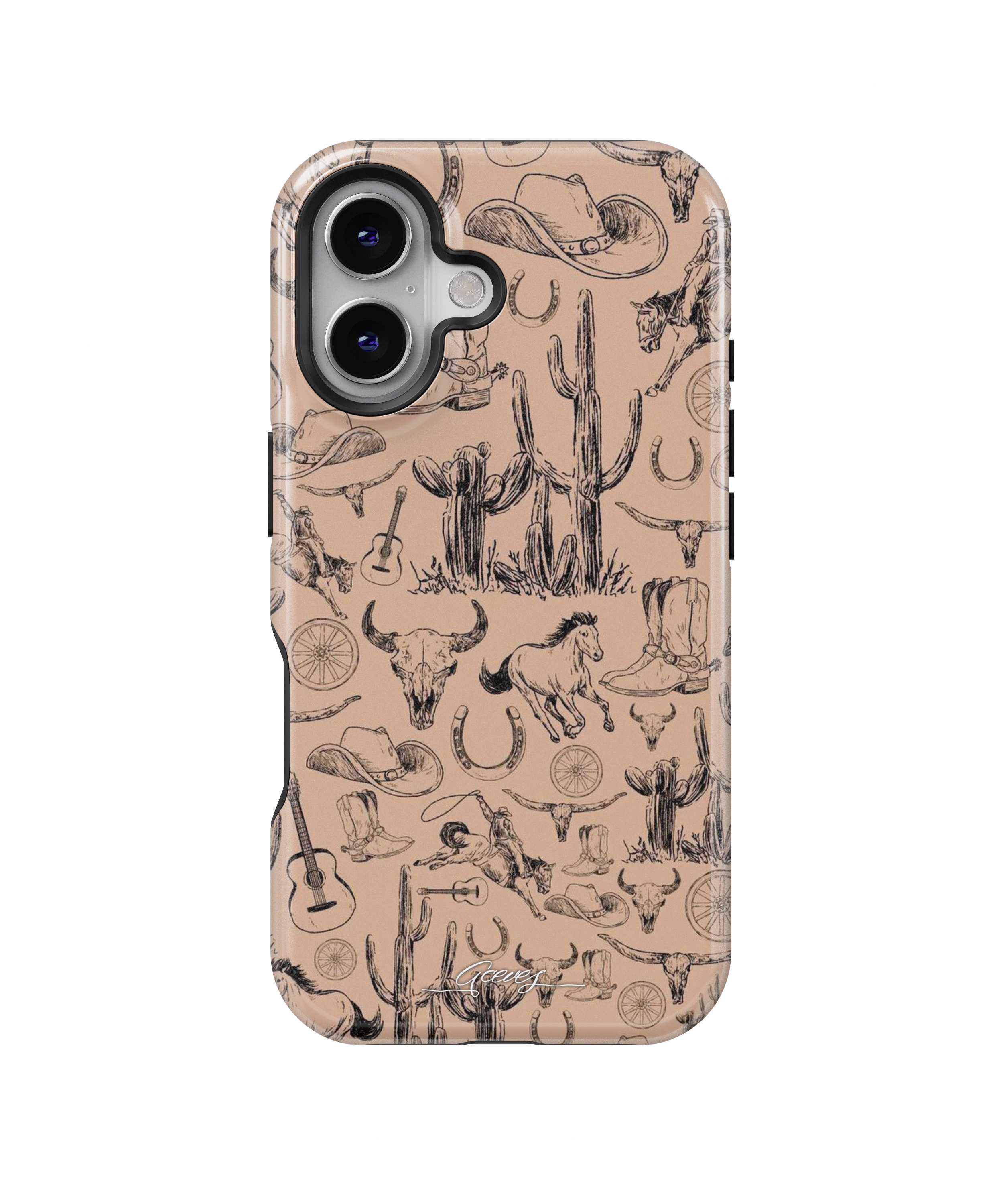 FUNDA COWBOY ICONS